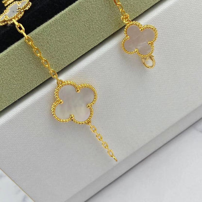 [Olivia JW]MAGIC CLOVER MOP GOLD BRACELET 5 MOTIFS