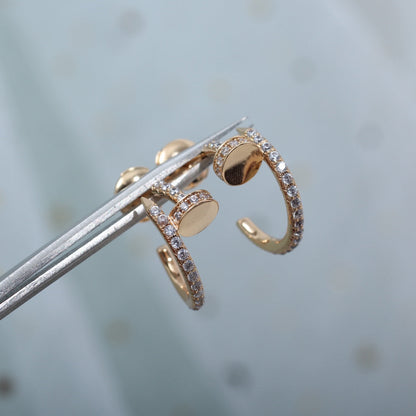 [Everoly JW]JUSTE OHRRINGE 12,75MM ROTGOLD DIAMANT