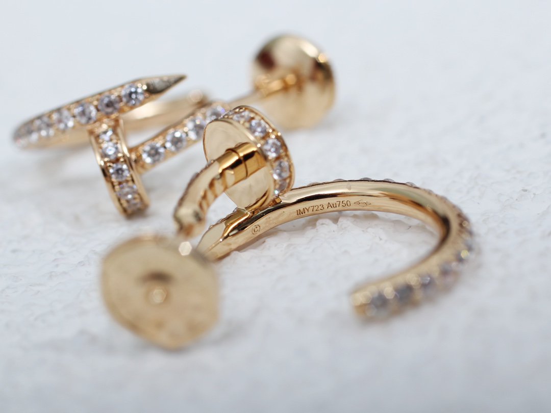 [Olivia JW]JUSTE EARRINGS 12.75MM PINK GOLD DIAMOND