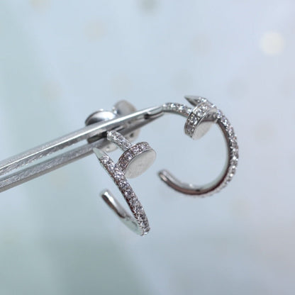 [Everoly JW]JUSTE イヤリング 12.75mm シルバー ダイヤモンド