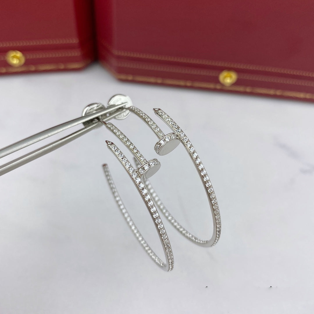 [Everoly JW]JUSTE OHRRINGE VOLLER DIAMANTEN 1,8 MM