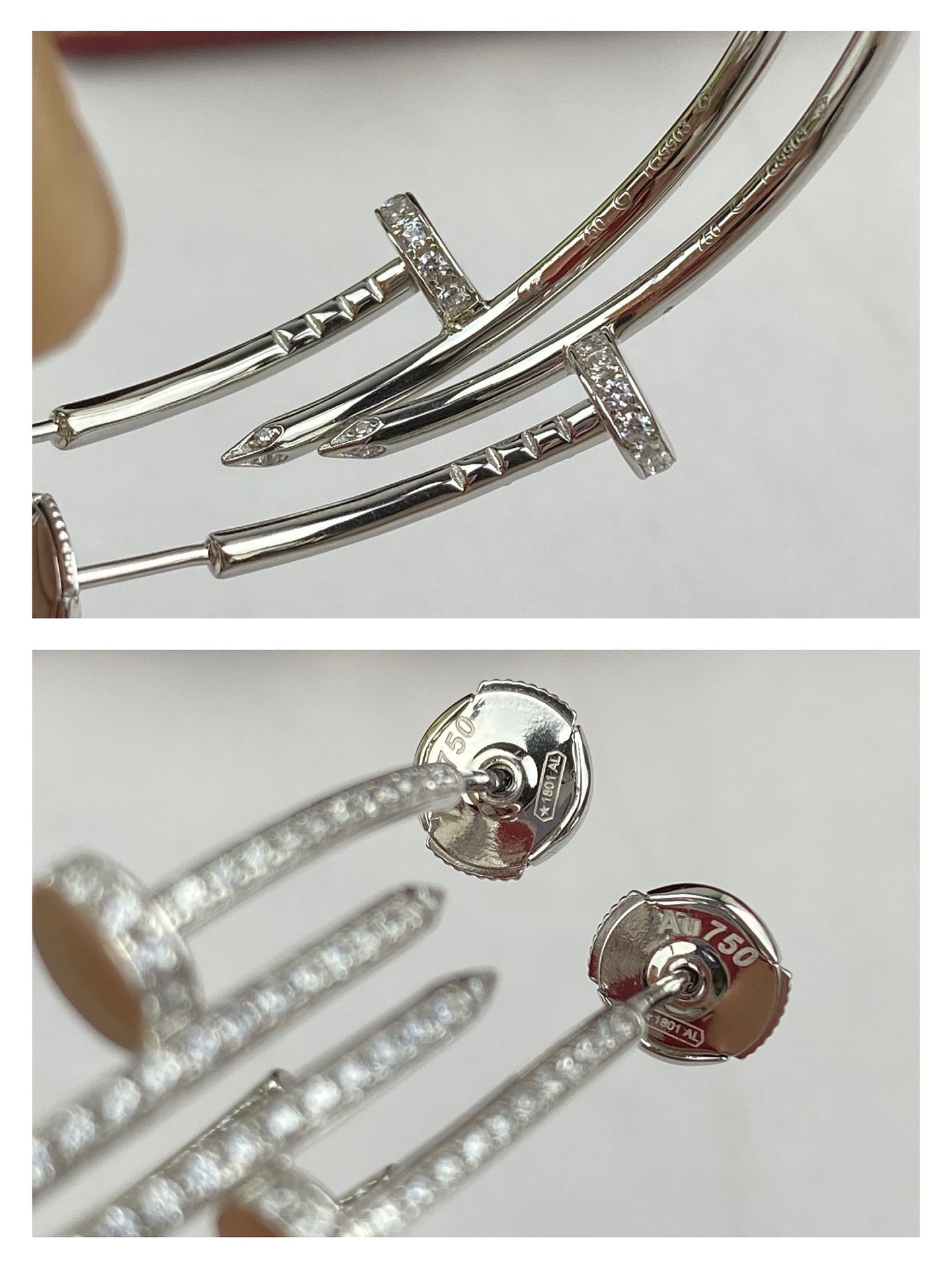 [Everoly JW]JUSTE OHRRINGE VOLLER DIAMANTEN 1,8 MM