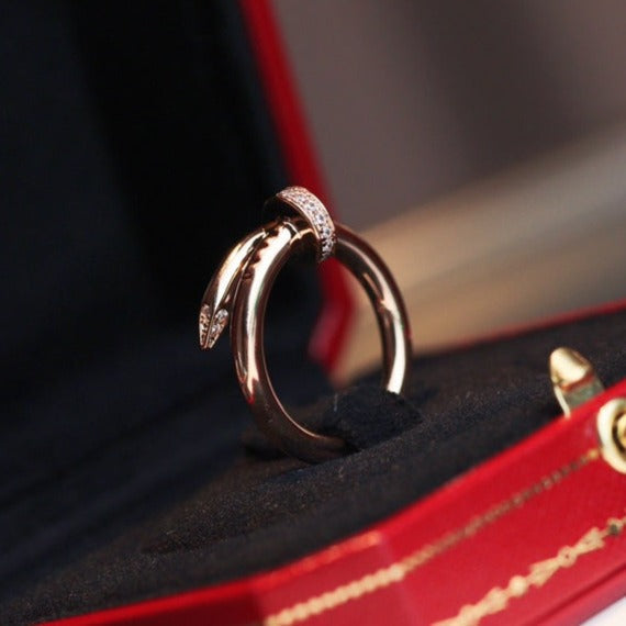 [Olivia JW]JUSTE RING 2.65MM PINK GOLD DIAMOND