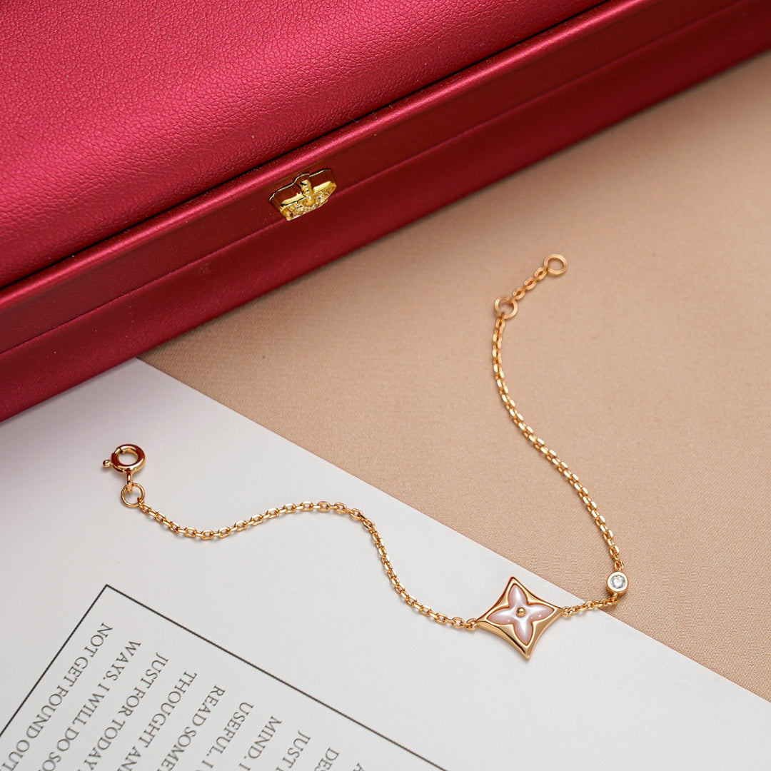 [Everoly JW]STAR 1 DIAMOND PINK GOLD BRACELET