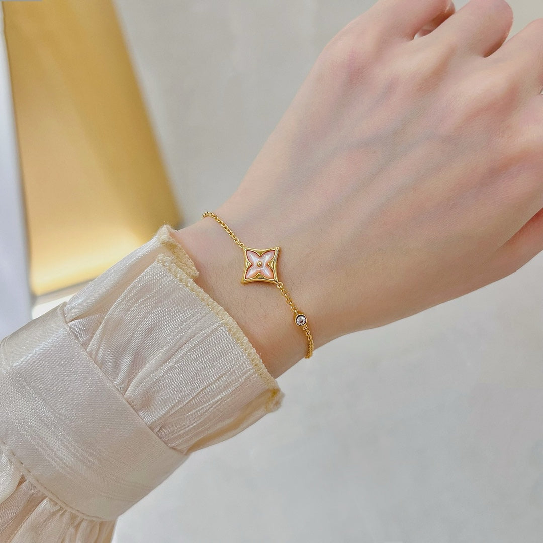 [Everoly JW]STAR 1 DIAMOND PINK GOLD BRACELET