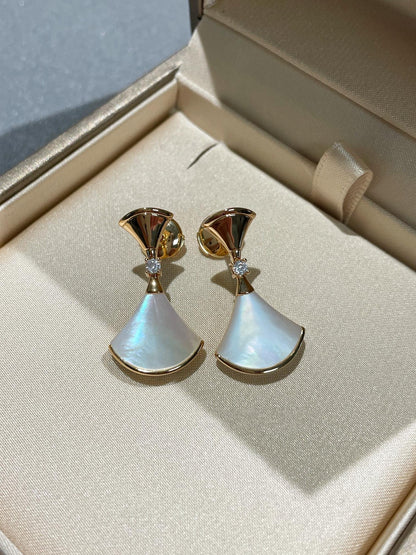 [OLIVIA]DREAM MOP 1 DIAMOND EARRINGS