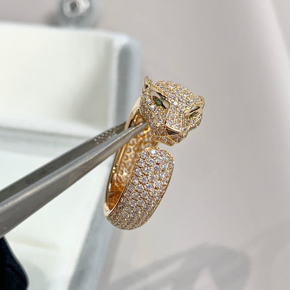 [Everoly JW] PANTHERE ROSÉGOLD-DIAMANTRING