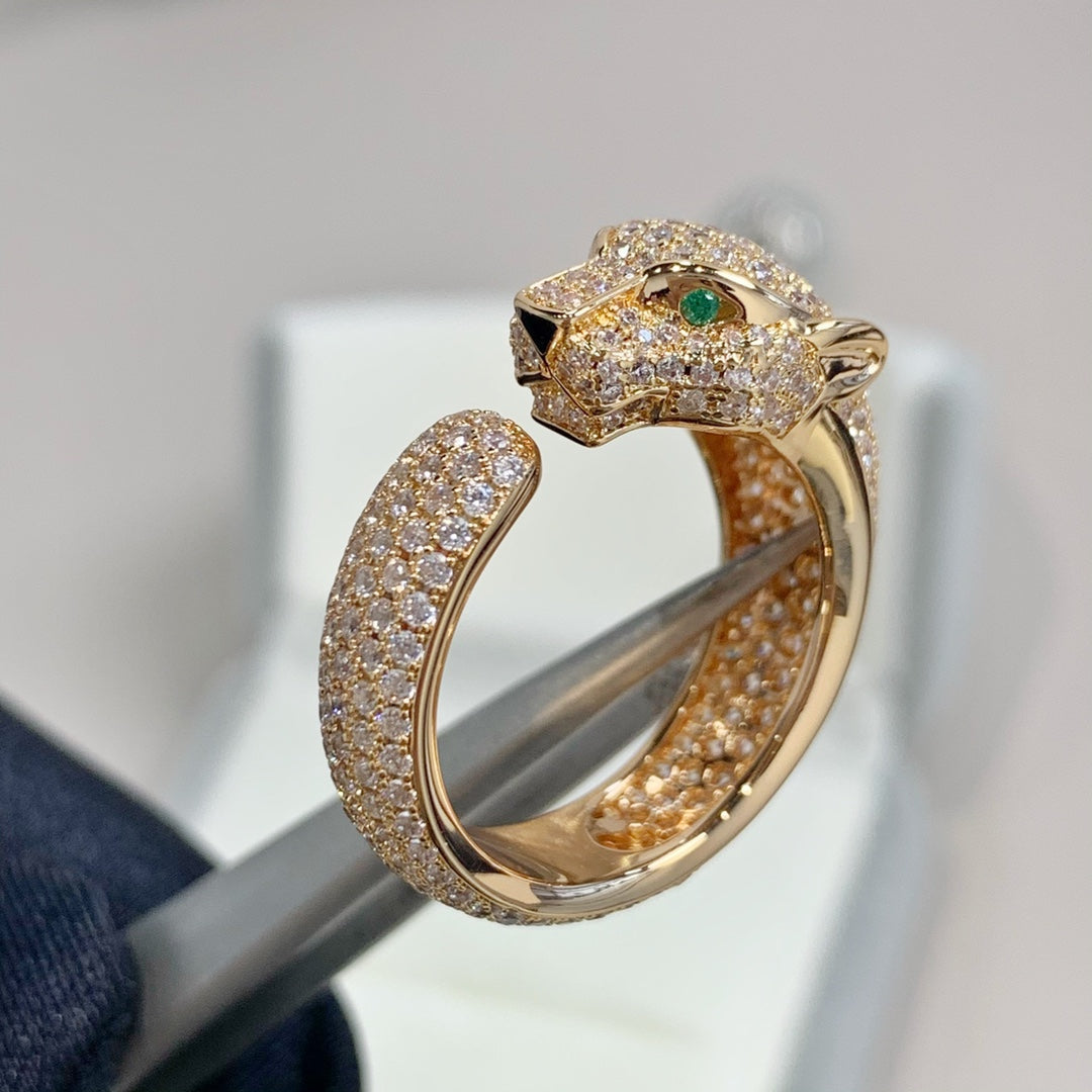 [Everoly JW] PANTHERE ROSÉGOLD-DIAMANTRING