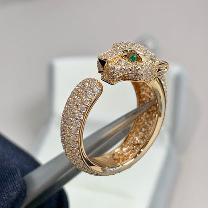 [Olivia JW]PANTHERE PINK GOLD DIAMOND RING