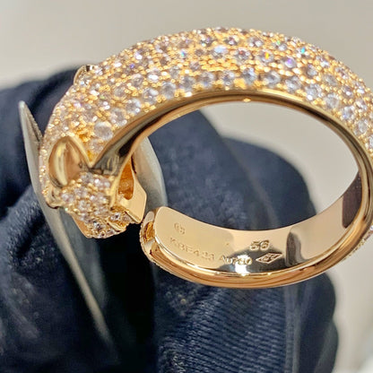 [Everoly JW] PANTHERE ROSÉGOLD-DIAMANTRING