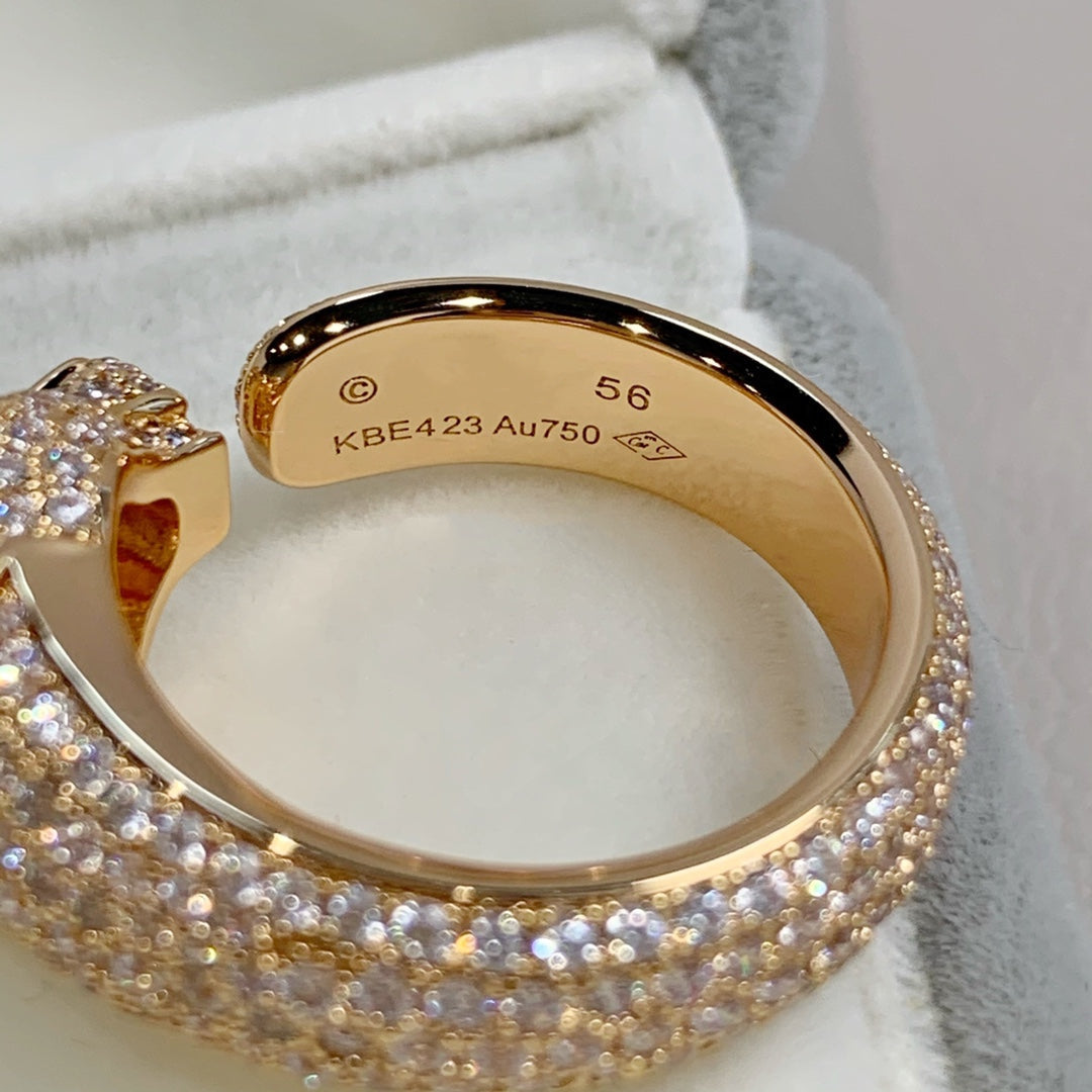 [Everoly JW] PANTHERE ROSÉGOLD-DIAMANTRING