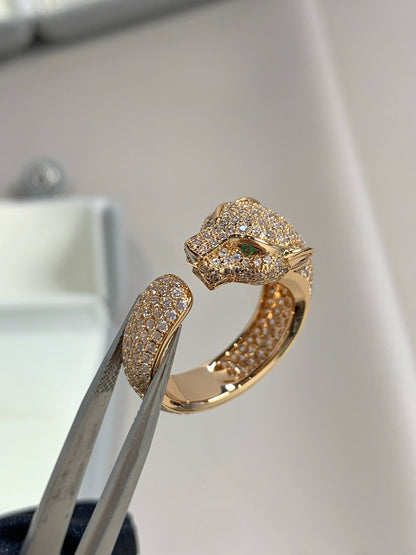 [Everoly JW] PANTHERE ROSÉGOLD-DIAMANTRING