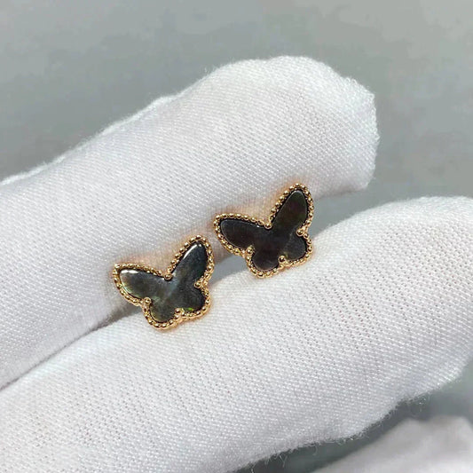 [Olivia JW]BUTTERFLY DARK MOP  EARRINGS