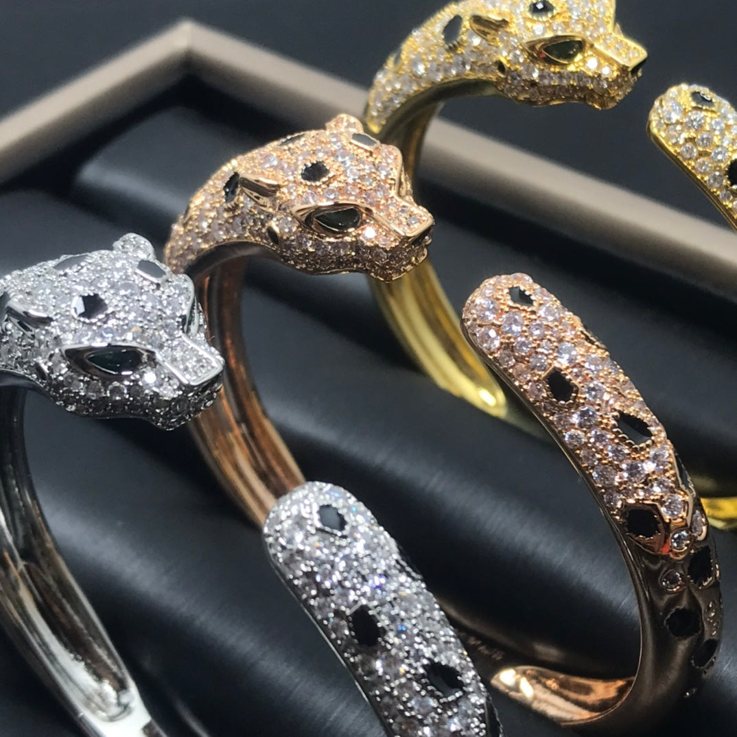 [Everoly JW] PANTHERE GROSSE ARMBAND DIAMANTEN