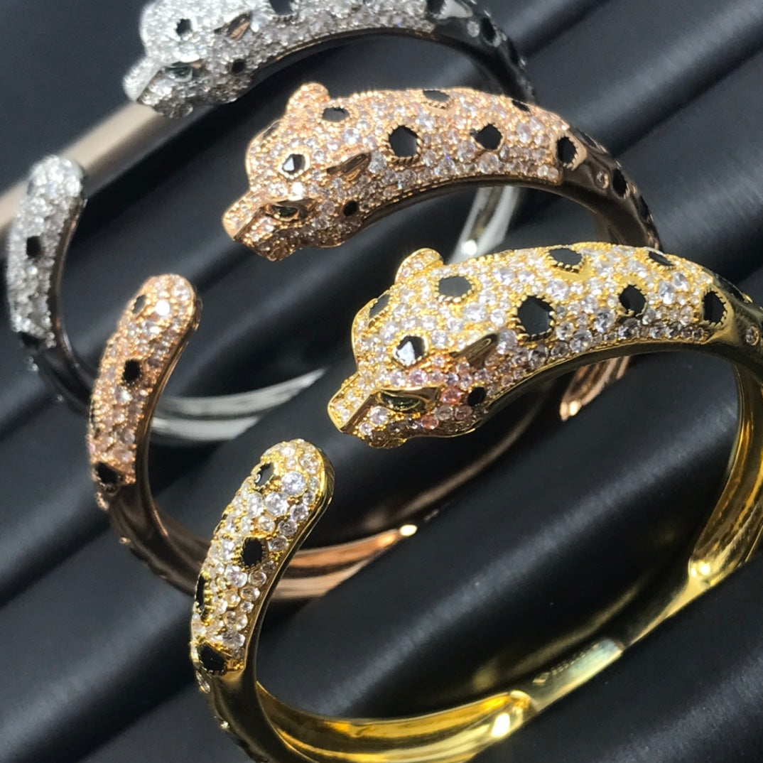 [Everoly JW] PANTHERE GROSSE ARMBAND DIAMANTEN