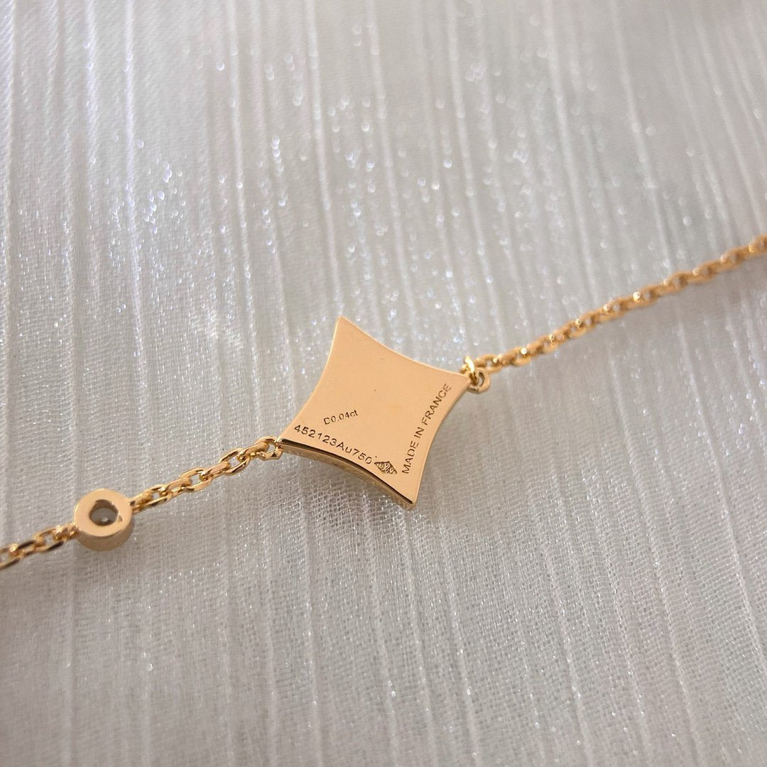 [Everoly JW]COLOR STAR PINK GOLD DIAMOND BRACELET