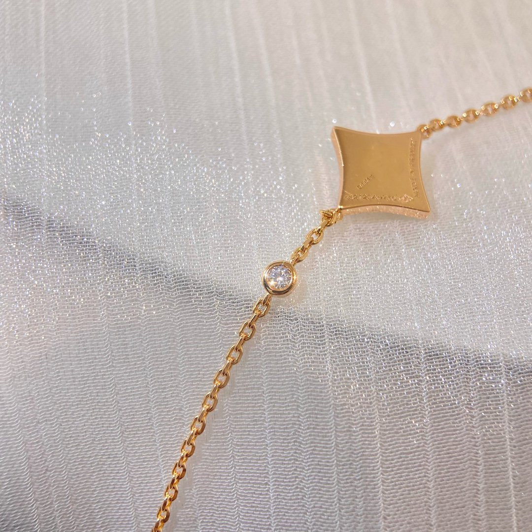 [Olivia JW]COLOR STAR PINK GOLD DIAMOND BRACELET