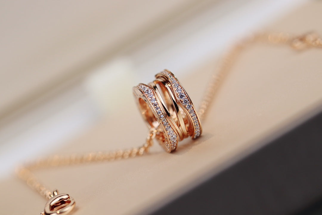 [OLIVIA]ZERO 1 PINK GOLD NECKLACE