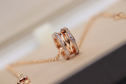 [OLIVIA]ZERO 1 PINK GOLD NECKLACE