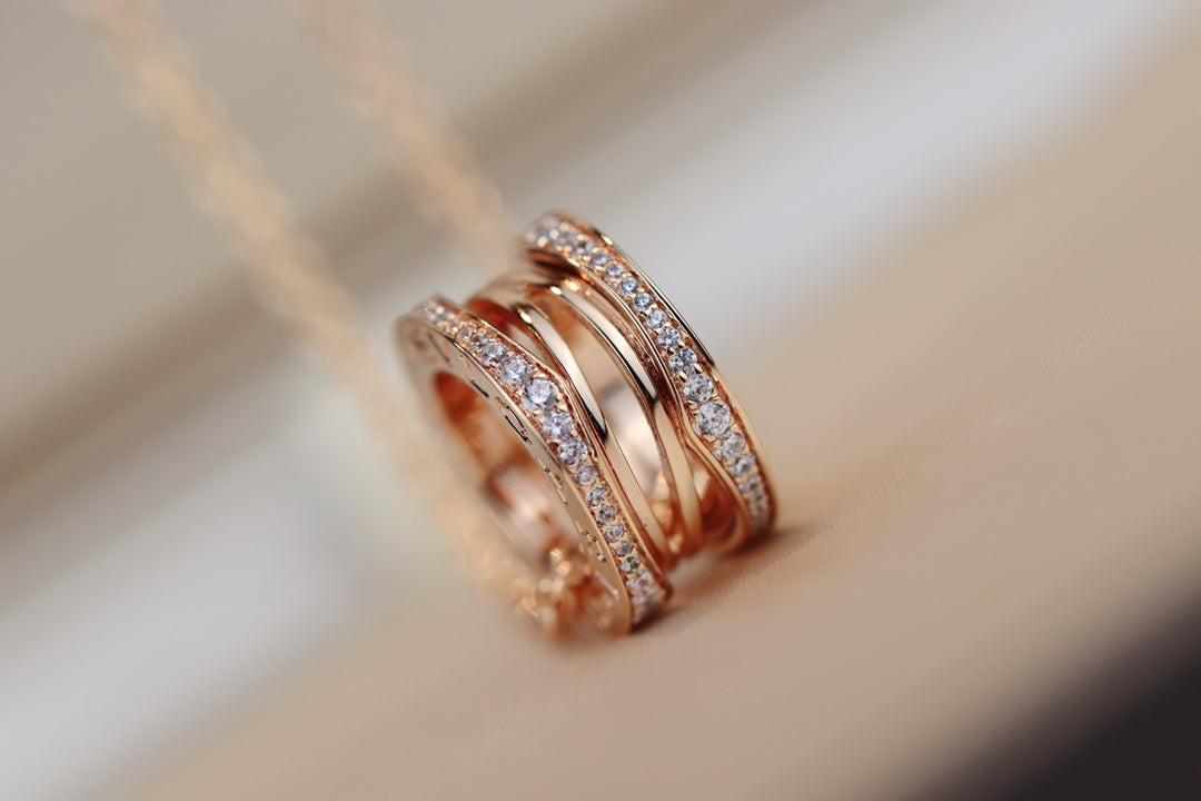 [OLIVIA]ZERO 1 PINK GOLD NECKLACE