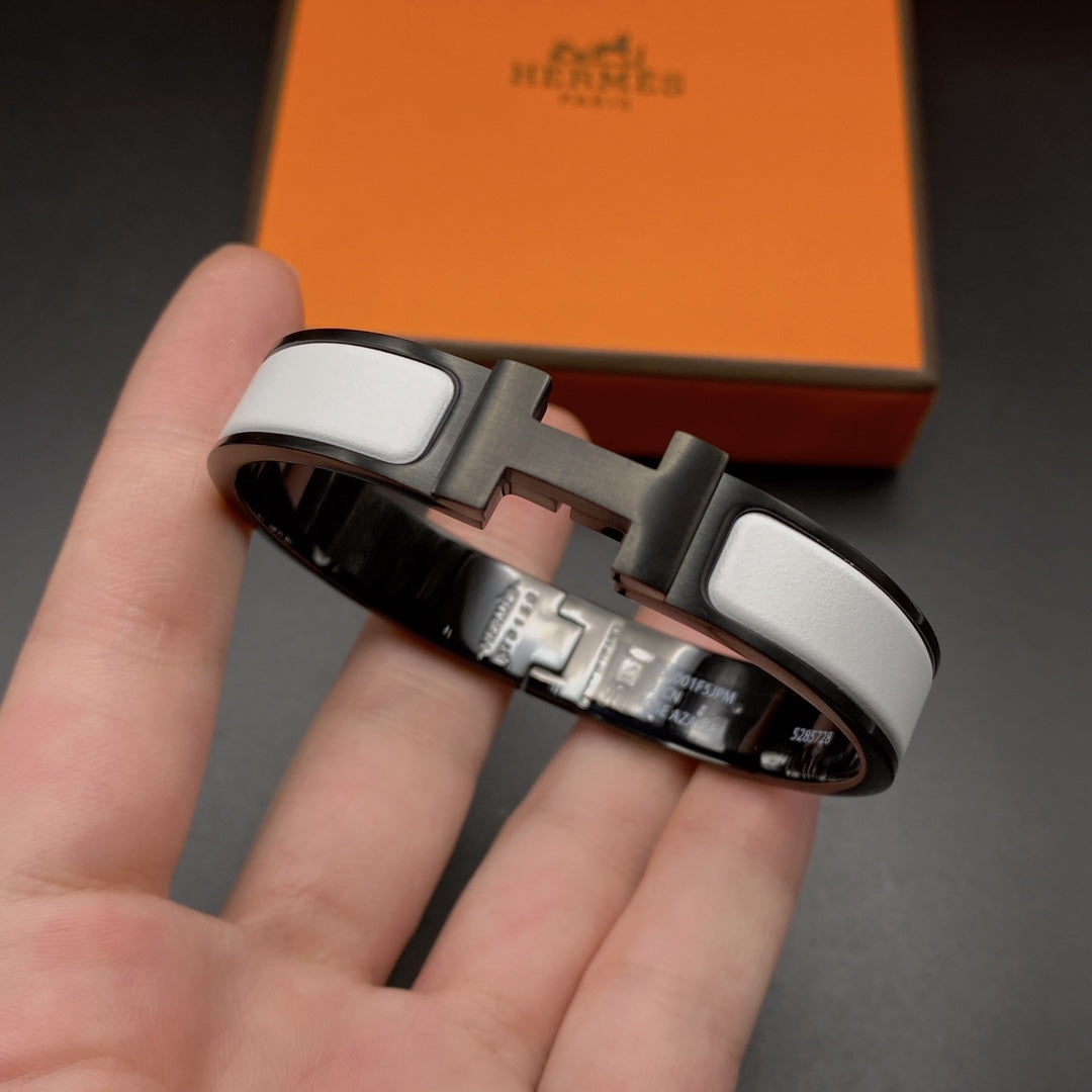 [Everoly JW]H ARMBAND 12MM SCHWARZ WEISS KERAMIK