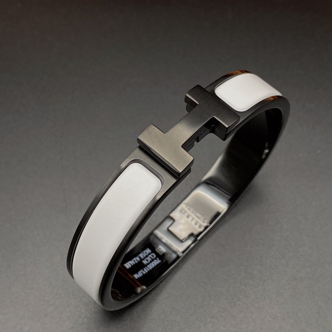 [Everoly JW]H ARMBAND 12MM SCHWARZ WEISS KERAMIK