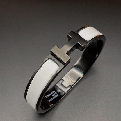 [Everoly JW]H ARMBAND 12MM SCHWARZ WEISS KERAMIK