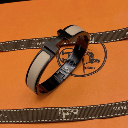 [エバリー JW]H ブレスレット 12mm ブラックベージュ セラミック