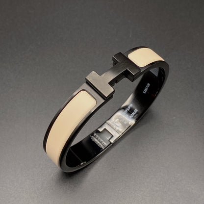 [エバリー JW]H ブレスレット 12mm ブラックベージュ セラミック