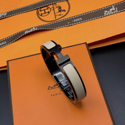 [エバリー JW]H ブレスレット 12mm ブラックベージュ セラミック