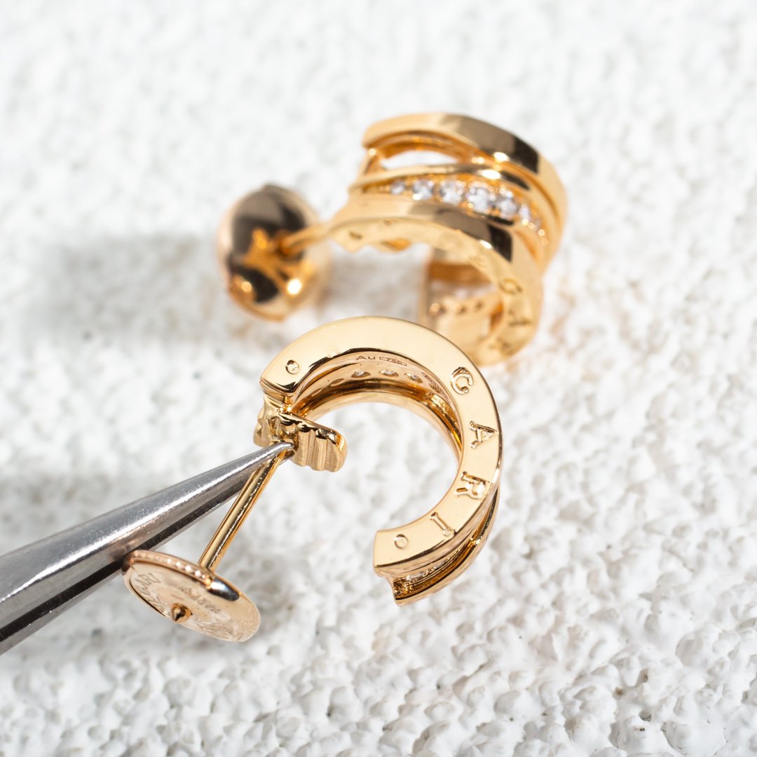[OLIVIA]ZERO 1 PINK GOLD DIAMONDS EARRINGS