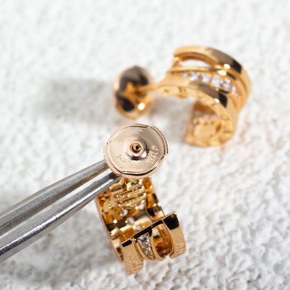 [OLIVIA]ZERO 1 PINK GOLD DIAMONDS EARRINGS