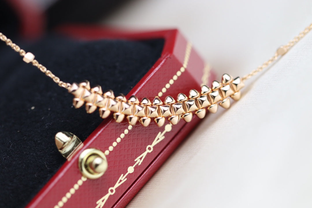 [Olivia JW]CLASH PINK GOLD NECKLACE