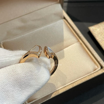 [OLIVIA]DREAM MOP DIAMOND OPEN RING