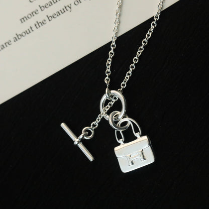 [Olivia JW]POP H PEDANT SILVER NECKLACE