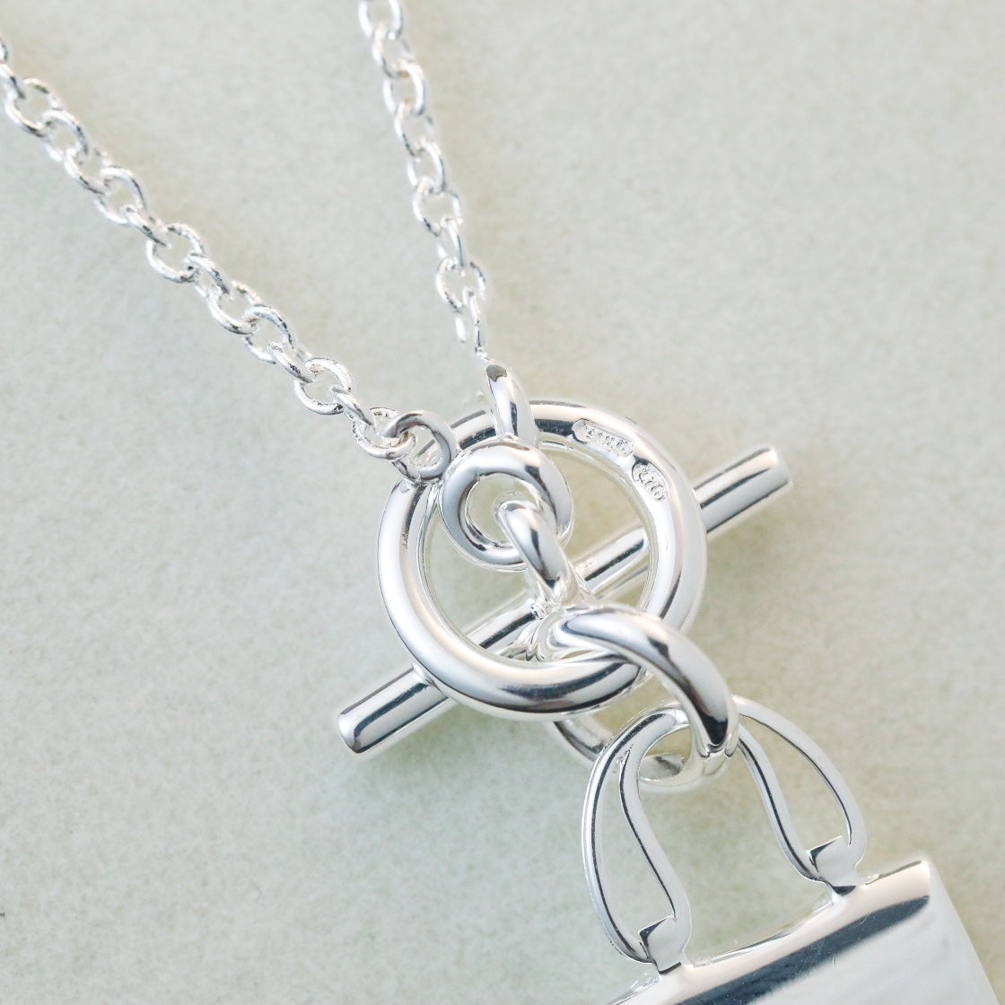 [Everoly JW]POP H PEDANT SILVER NECKLACE