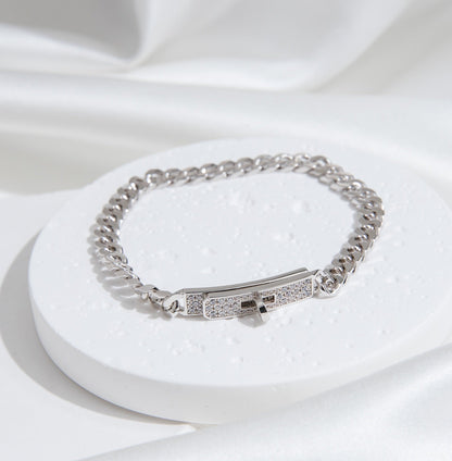 [Everoly JW]KELLY CHAIN ​​SILBER DIAMANTARMBAND