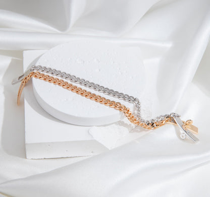 [Everoly JW]KELLY CHAIN ​​SILBER DIAMANTARMBAND