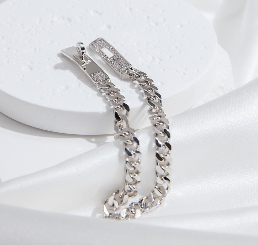 [Everoly JW]KELLY CHAIN ​​SILBER DIAMANTARMBAND