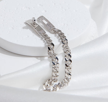 [Everoly JW]KELLY CHAIN ​​SILBER DIAMANTARMBAND
