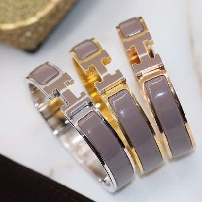 [エバリー JW]H ブレスレット 12mm ブラウン