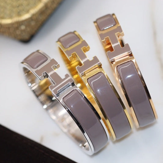 [エバリー JW]H ブレスレット 12mm ブラウン