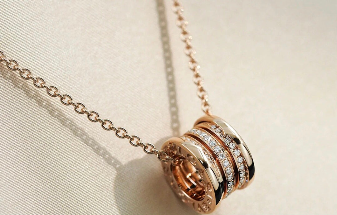 [OLIVIA]ZERO 1 PINK GOLD DIAMOND NECKLACE