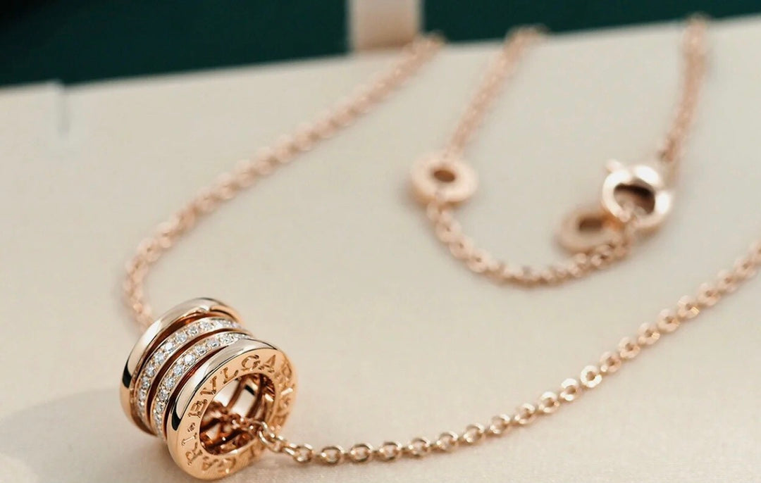 [OLIVIA]ZERO 1 PINK GOLD DIAMOND NECKLACE