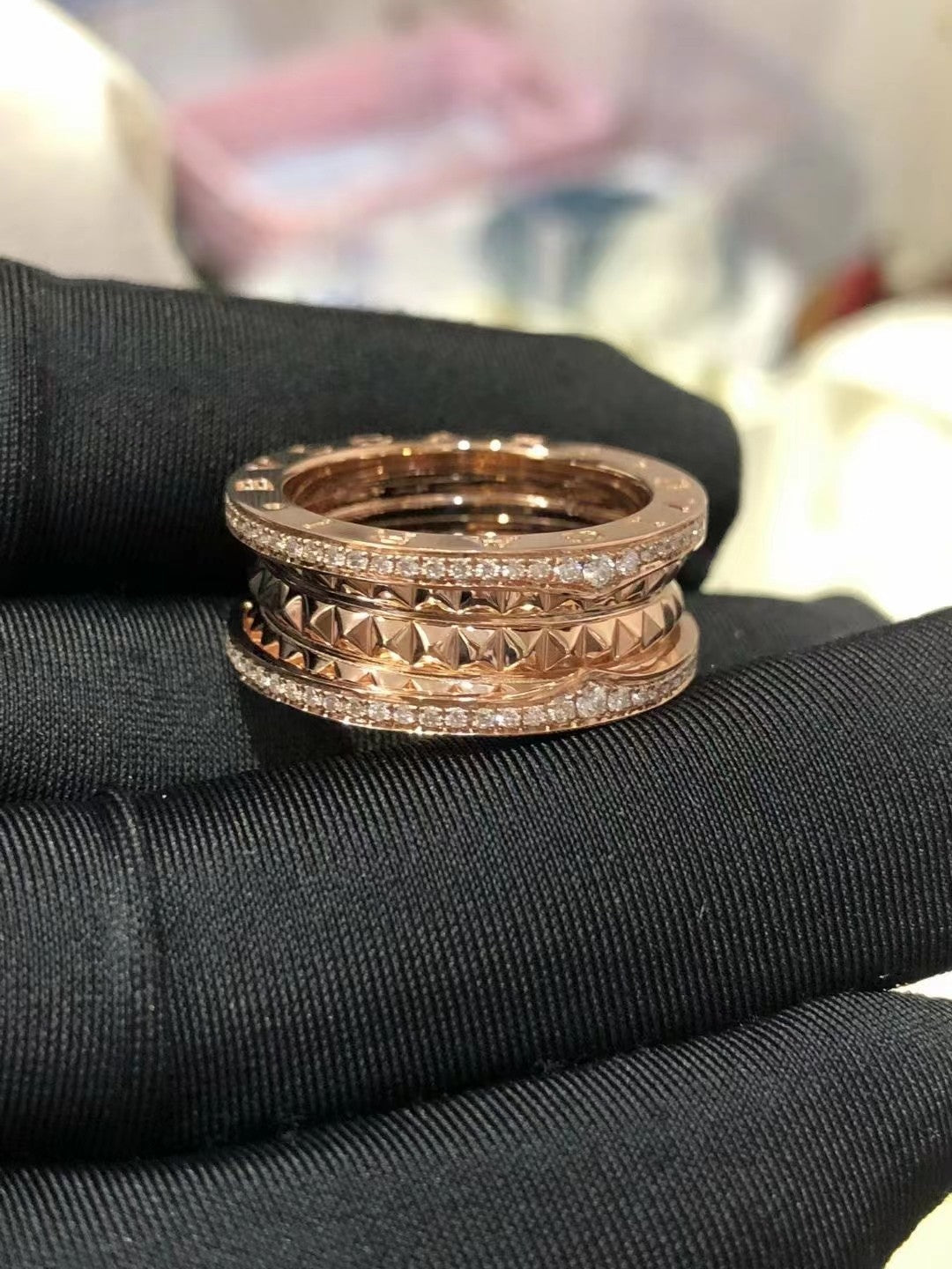 [OLIVIA]ZERO 1 ROCK DIAMOND PINK GOLD