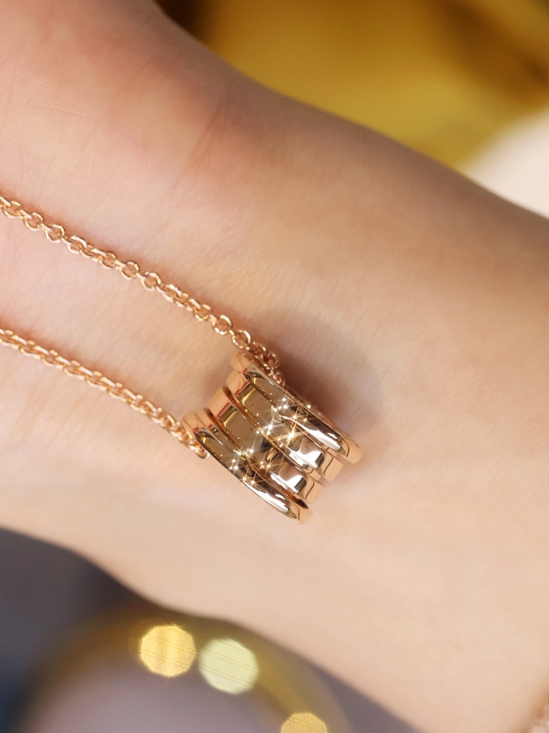 [OLIVIA]ZERO 1 PINK GOLD NECKLACE