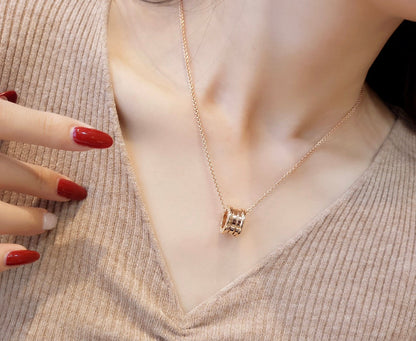 [OLIVIA]ZERO 1 PINK GOLD NECKLACE