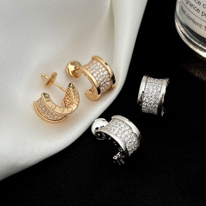 [OLIVIA]ZERO 1 DIAMOND PAVED EARRINGS