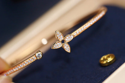 [Everoly JW]IDYLLE ROSA GOLD OFFENES ARMBAND MIT DIAMANTEN