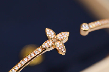 [Everoly JW]IDYLLE ROSA GOLD OFFENES ARMBAND MIT DIAMANTEN